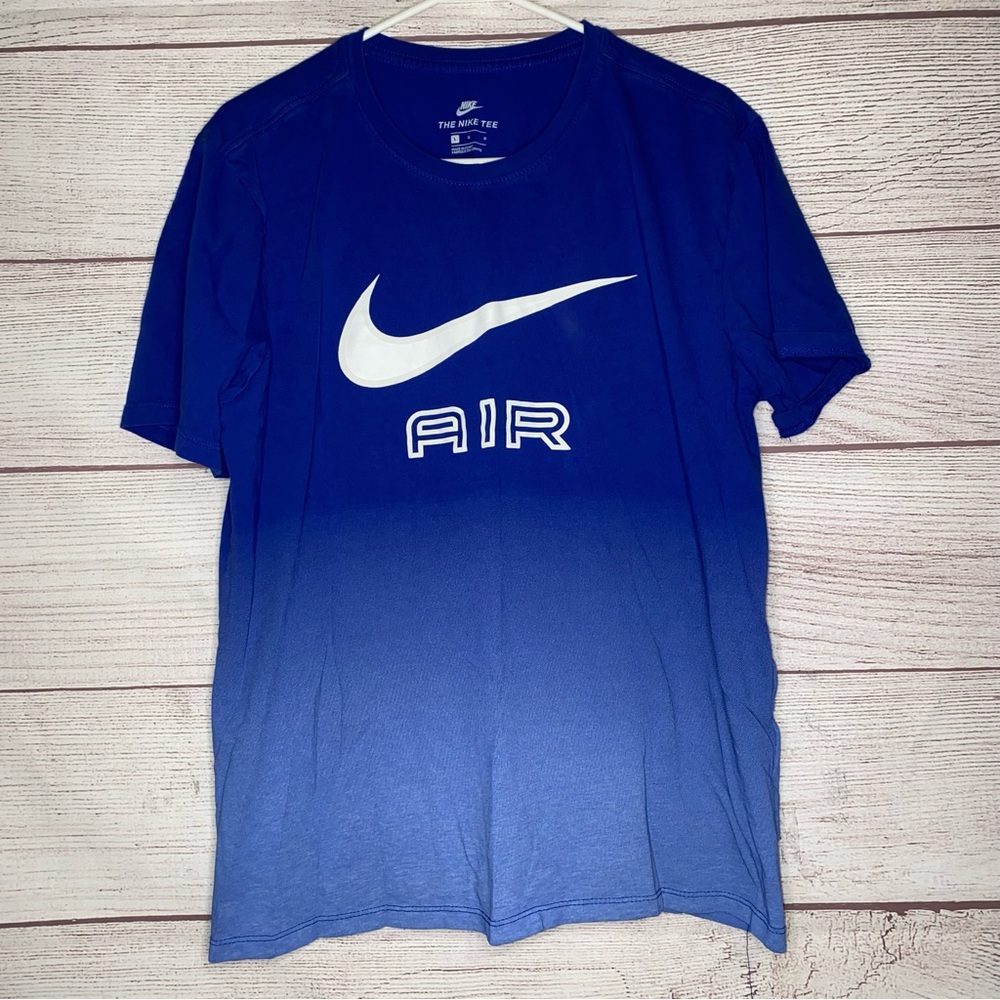 Nike Air color fade blue men’s  short sleeve shirt